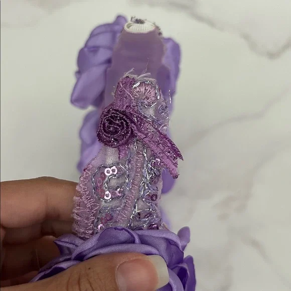 Used Purple Floral Headband - Picture 6 of 6